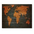 thumbnail image 3 of Designart 'Ancient World Map of Africa' Vintage Print on Natural Pine Wood, 3 of 5