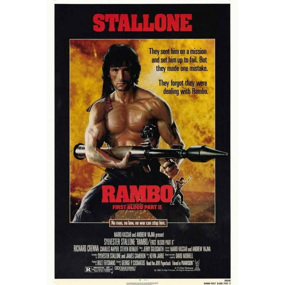Rambo: First Blood, Part 2 Movie POSTER 27" x 40" Style A