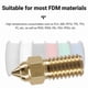 thumbnail image 2 of Brass Nozzles Kit for 3D Printers, 10PCS 0.4mm Nozzles Compatible with Neptune 4 Series Printers Parts Accessories, 2 of 5