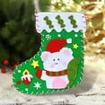 thumbnail image 3 of Christmas Decorations Set – Santa Stockings with Embroidery, Tree Ornaments & Large Gift Bags for Holiday Parties, 3 of 5