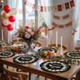 thumbnail image 5 of Black Daisy Bees Round 13 Inch Placemats Set of 2, Spring Farmhouse Honey Floral Rings HeatResistant Non Slip Place Mats for Dining Table, Wipeable Braided Kitchen Table Mats for Housewarming, 5 of 9