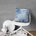 thumbnail image 3 of Merry Christmas Blue Snow Winter with Snowflakes Falling White Crystal Throw Pillow Covers 16"x16", Set Of 2, Linen Study Sofa Cushion Cover Indoor Living Room Home Decor, 3 of 7