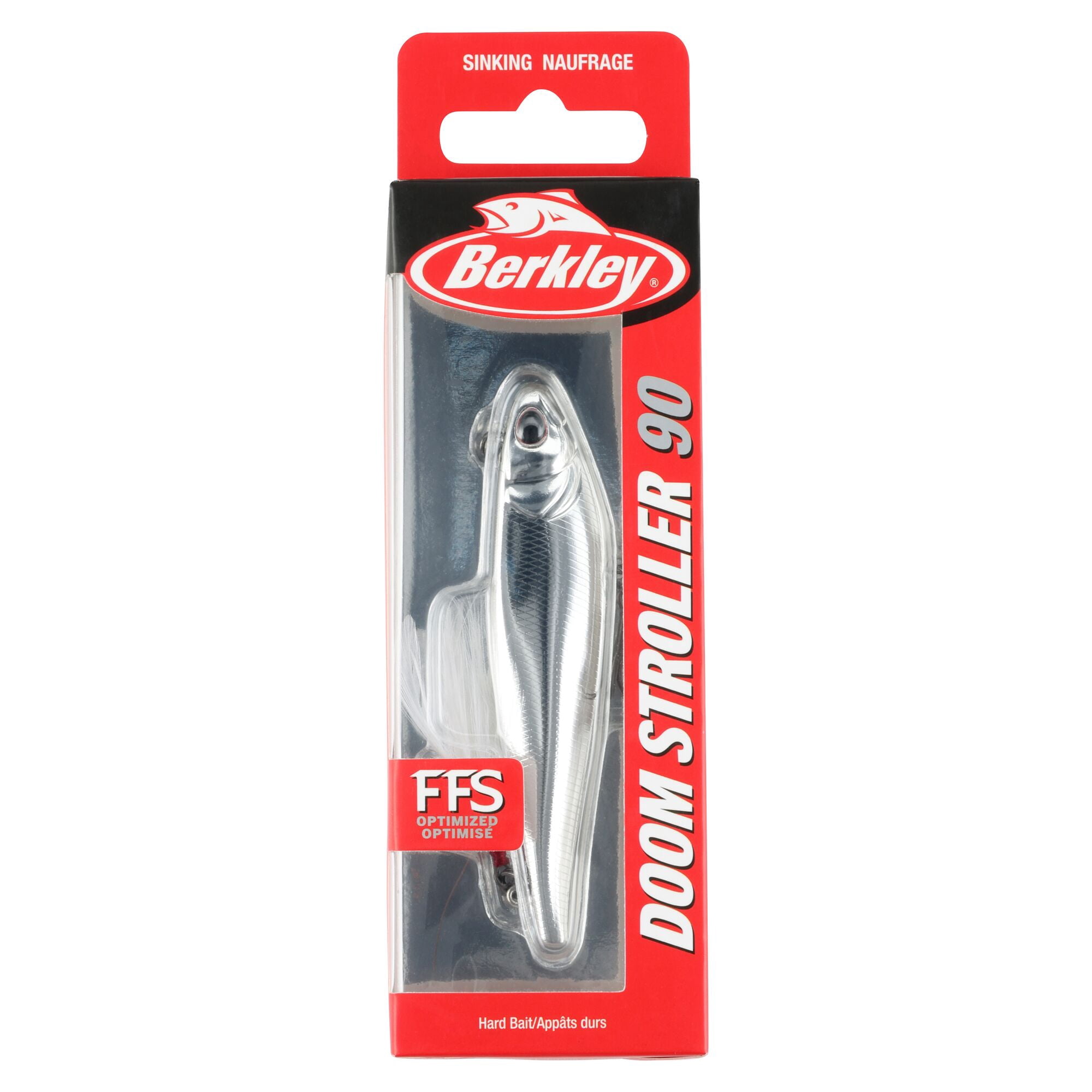 Berkley Doom Stroller Fishing Lure, 3.5 in, Chrome (1-count)