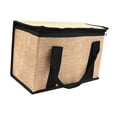 thumbnail image 4 of Bolsa de entrega aislada, bolsa de compras de comestibles, bolso de mano portátil multiusos con Caqui Negro, 4 of 9