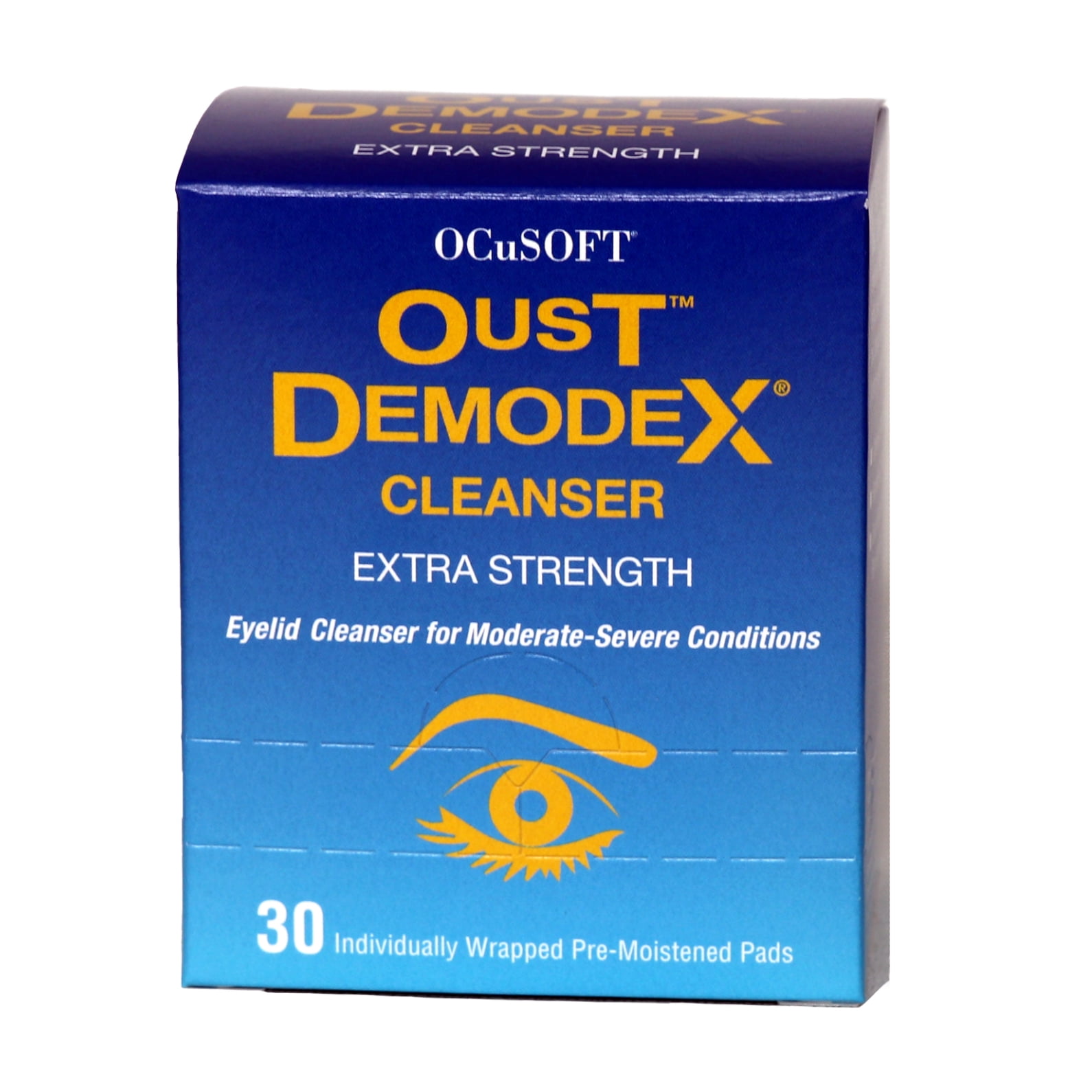 Oust Demodex Cleanser PreMoistened Pads 30ct