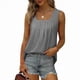 thumbnail image 2 of Camisetas Sin Mangas para Mujer, Conjuntos de Verano 2025, Blusas Casuales con Cuello Cuadrado, Gris XL, 2 of 5