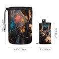 thumbnail image 5 of PhooArto Large Barrel Drawstring Makeup Bag, Donkey Butterflies Galaxy Travel Cosmetic Bag Portable Make Up Organizer Bag, 5 of 6