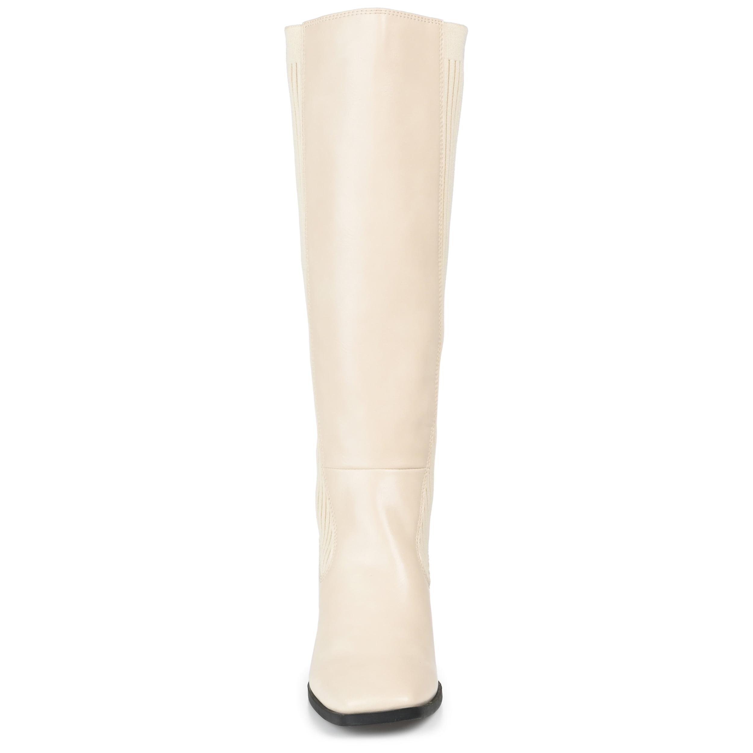 Journee Womens Winny Extra Wide Calf Stacked Heel Knee High Boots