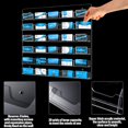 thumbnail image 3 of GHSDFBB Acrylic Business Card Holder Wall Mount Clear Sticker Display Rack Multiple Card Holders Clear Acrylic Card Organizing Sticker Display Stand Pre Drilled Acrylic Display (30 Pockets), 3 of 6