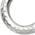 thumbnail image 4 of Primal Gold 10 Karat White Gold Diamond-cut 3mm Round Hoop Earrings, 4 of 6