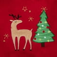 thumbnail image 2 of Baby Essentials Plush Red Faux Fur Embroidered Reindeer Christmas Tree Sweater with Matching Plaid Pants for 12 Month Infant Toddler Girls for Christmas, Holiday, Celebrations and Photos, 2 of 2