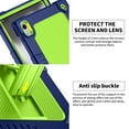 thumbnail image 4 of Kebiory Case for Onn 12.1 Inch Pro Tablet 2024 Model/Onn 12.1" Tablet Pro 100146663 Case,Shockproof Kids Case with Shoulder Strap for Walmart Onn 12.1" Tablet Pro (2024 Model:100146663)(Navy/Green), 4 of 7