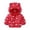 Red, variant on LNMQLPDBS Baby Girls Bear Ear Puffer Jacket Toddler Cute Animal Print Coat Kids Winter Warm Quilted Outerwear Girls Hooded Zip Up Top Casual Cold Weather Daily Wear with Tree Pattern