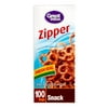 Great Value Pinch & Seal Zipper Snack Bags, 100 Ct