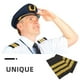 thumbnail image 3 of 3 pares de charreteras de uniforme de piloto Charreteras de uniforme de piloto Charreteras de aviador tradicionales con rayas doradas para tripulación de aerolínea, 3 of 8