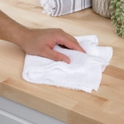 Great Value Multi-purpose Microfiber Cleaning Towels, 5 Pack, White