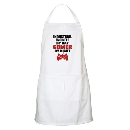 

CafePress - INDUSTRIAL ENGINEER BY DAY GAMER BY NIGHT - Kitchen Apron with Pockets Grilling Apron Baking Apron