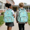 thumbnail image 4 of DISNIMO Stationery Print Large Capacity School Backpack, Multi Compartments with Side Mesh Pockets, Durable Bookbag for Elementary & Middle School Students Daily Use, 4 of 7
