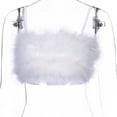 thumbnail image 6 of Seyurigaoka Women Sexy Sleeveless Plush Camisole Solid Color Furry Crop Tops, 6 of 6