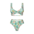 thumbnail image 4 of Rocae Elephant and Flowers for Bikini Set for Women Two Piece Sexy High Swimsuits Split Crossover Bikini XX-Large, 4 of 9