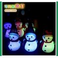thumbnail image 1 of Mistaha Particle Christmas Snowman Rice Grain Colorful Snowman Luminous Ring Night Light Christmas Gift Christmas, 1 of 6