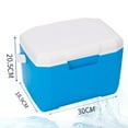 thumbnail image 5 of Sunjoy Tech 6L Portable Cooler Box with Heavy Duty Handle Lightweight Leakproof Large Capacity Outdoor BBQ Camping Beach Picnic Insulated Hard Ice Box, 5 of 7