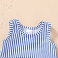 thumbnail image 3 of Younger Tree Toddler Baby Girls Summer Swimsuit Sleeveless Striped Swimwear Two-Piece Suit Beach Bikini for 6-12 Months, 3 of 8