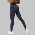 thumbnail image 5 of Olyvenn V Waist Scrunch Butt Lifting Leggings for Women Seamless Workout Gym Leggings High Waist Tummy Control Yoga Pants Dark Blue 4-6, 5 of 5
