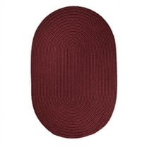 Rhody Rug S022R060X096 Solid 5x8 Rug Burgundy