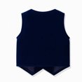 thumbnail image 5 of Odeerbi Toddler Boys 4-Piece Formal Suit Set Velvet Waistcoat, Long Sleeve Shirt with Bow Tie, Dress Pants Party Wedding Outfit, 5 of 9