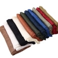 thumbnail image 2 of Solid Wide Soft Brimmed Double Stitch Rayon Thin Shawl Tudg Women., 2 of 9