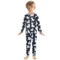 thumbnail image 3 of joogoo Puppy Bones 2 Piece Long Sleeve Tee and Pants Cotton Pajama Set 5Y, 3 of 7