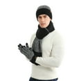 thumbnail image 4 of Aoochasliy Winter Gloves Clothes Three Pieces of Warm Autumn and Winter Suit Mixed Color Knitted Woolen Thick Hats, Scarves and Gloves, 4 of 8