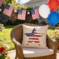 thumbnail image 5 of DefiDgd 18x18inch 4th of July Pillow Covers,American Flag Star Strpied Throw Pillow Covers,Independence Day Red White Blue Summer Outdoor Indoor Home Sofa Couch Decoration(B), 5 of 6