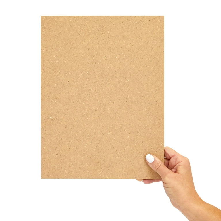 0.25 Thick Blank MDF Chipboard Sheets for Painting, Arts and Crafts (9 x  12 In, 12 Pack)