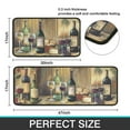 thumbnail image 7 of Red Wine Kitchen Rugs and Mats Non Skid Washable Set Of 2, Grapes and Wine Bottles Kitchen Mats for Floor, Farmhouse Kitchen Runner Rug, Romantic Kitchen Decor, 7 of 7