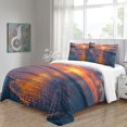 thumbnail image 4 of Modern Bedding Cover Set Beach Sunset Printed Comforter Cover Pillowcase Adult Bedroom Decor,Twin (68"x86"), 4 of 5