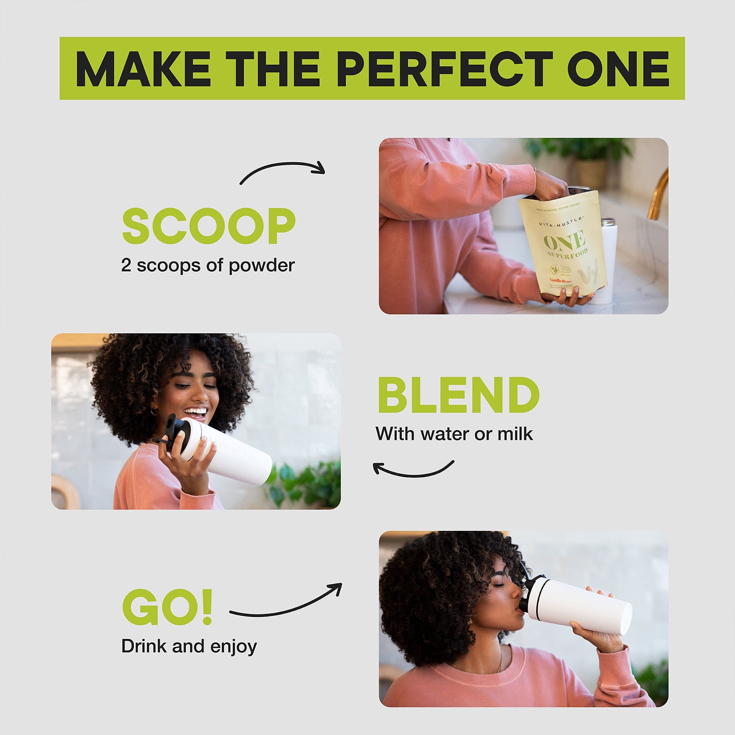 One Superfood Protein + Greens, All-in-One Nutrition Shake, 20g Plant Protein, Vanilla,10 Servings