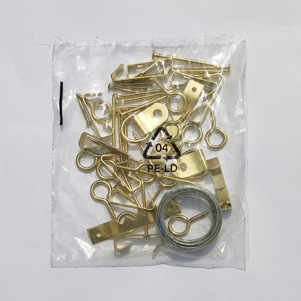 Lot 4/50pc Metals Rings Double Hole Hanging Photo Frame Hook Accessories