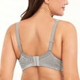 thumbnail image 3 of Wingslove Women's Full Coverage Plus Size Bra Non Padded Wireless Minimizer Bra, Silver Gray 40B, 3 of 6