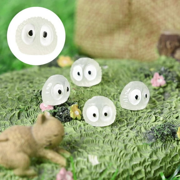 Harlier Mini Luminous Elf Fairy Garden Accessories, Briquettes Figurines for Fairy Garden Decor, Bonsai Craft Decor, Micro Landscape For Garden, Patio Lawn Yard Decoration, 10 PCS