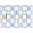 thumbnail image 2 of Metal Light Switch Wall Plate Outlet Cover (Blue White Toy Chest Crate Box Star Check Pattern - Triple Toggle), 2 of 2