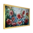 thumbnail image 2 of Designart 'Bouquet of Poppies Retro Style' Traditional Framed Art Print, 2 of 4