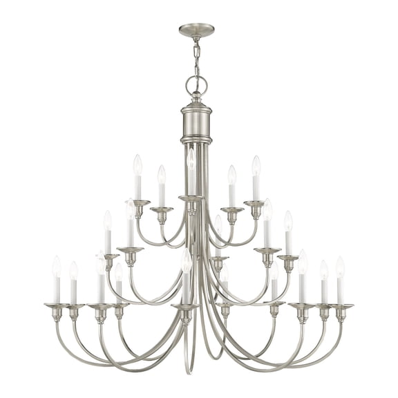 Livex Lighting Cranford Foyer Chandelier in Brushed Nickel