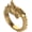 Gold, variant on Men's Stainless Steel Vintage Biker Chinese Dragon Wrap Ring ,Single Piece for Daily Wear