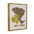 thumbnail image 5 of Stupell Industries Detailed South Carolina State Flower Blossoms Pattern Graphic Art Metallic Gold Floating Framed Canvas Print Wall Art, Design by Valentina Harper, 5 of 5