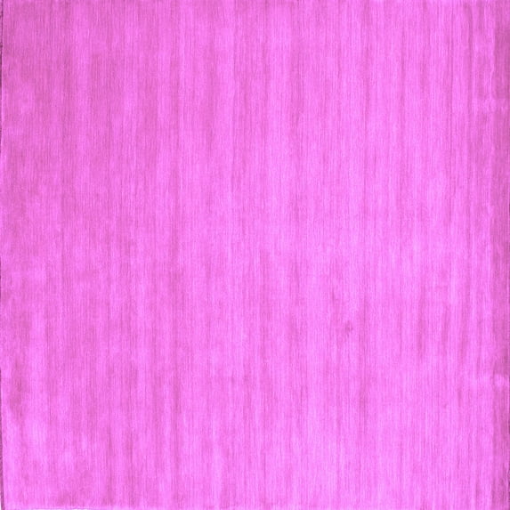 Ahgly Company Indoor Square Solid Purple Modern Area Rugs, 8' Square
