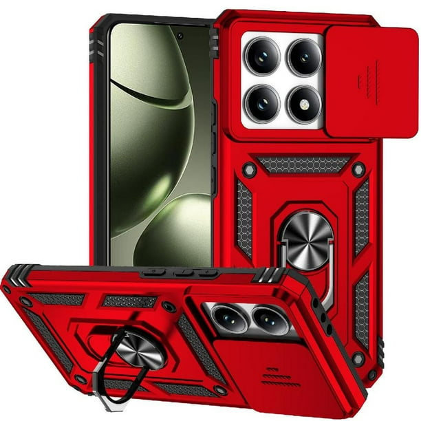 Estuche GANGXUN para Xiaomi 14T Pro, soporte giratorio 360°, estilo mecánico y magnético