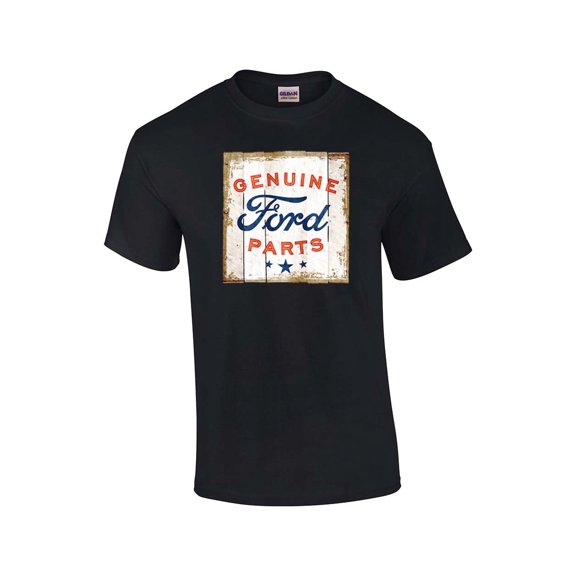 American Ford Genuine Parts Adult Short Sleeve T-shirt-Black-Small