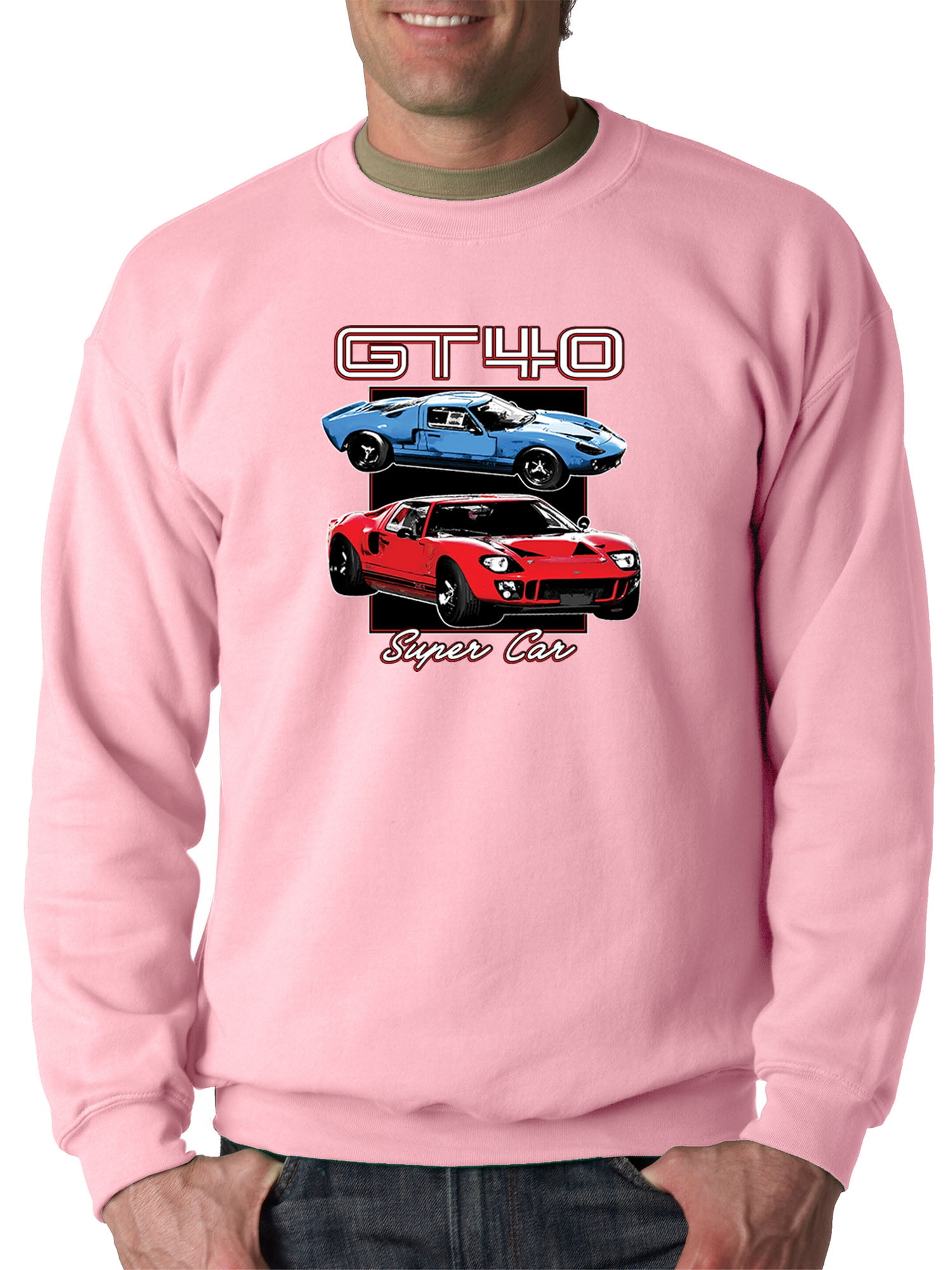 light pink champion crewneck